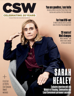 CSW's winter 2025 issue, with Sarah Healey on the cover